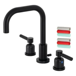 Kingston Brass Kaiser Widespread Bathroom Faucet with Brass Pop-Up