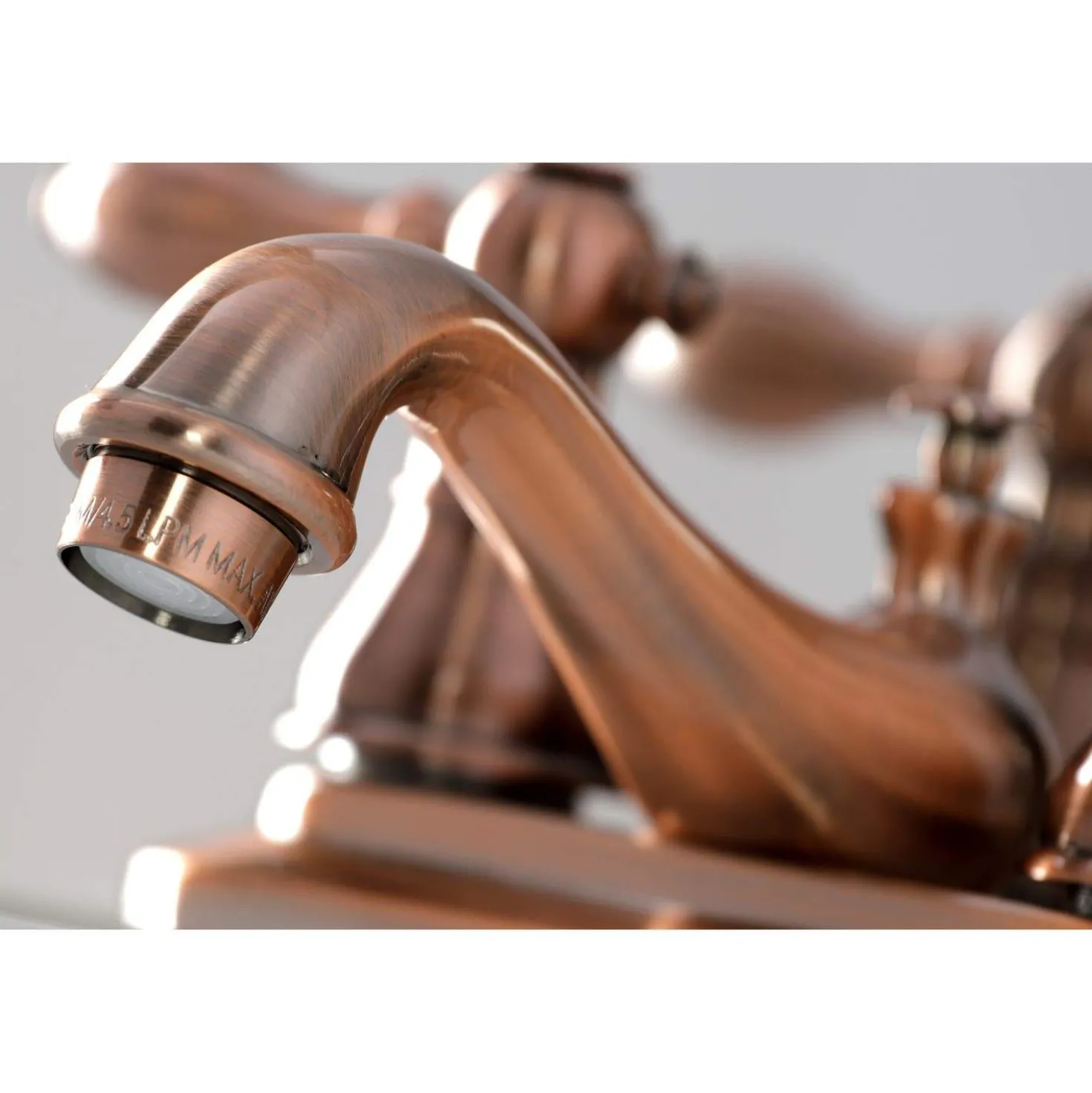 Kingston Brass KB606ACL American Classic 4" Centerset Bathroom Faucet, Antique Copper