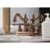Kingston Brass KB160ALAC Heritage 4 in. Centerset Bathroom Faucet, Antique Copper