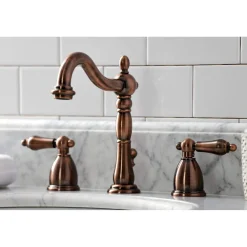 Kingston Brass KB197ALAC 8 in. Widespread Bathroom Faucet, Antique Copper