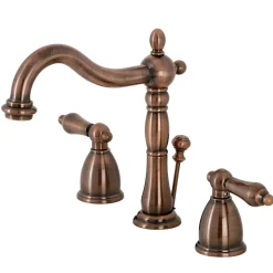 Kingston Brass KB197ALAC 8 in. Widespread Bathroom Faucet, Antique Copper