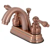 Kingston Brass KB561ALAC Restoration 4 in. Centerset Bathroom Faucet, Antique Copper