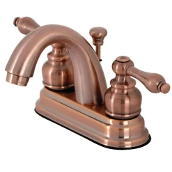 Kingston Brass KB561ALAC Restoration 4 in. Centerset Bathroom Faucet, Antique Copper