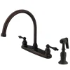 Kingston Brass KB725ALBS 8-Inch Centerset Kitchen Faucet in Oil Rubbed Bronze