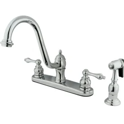 Kingston Brass KB3111ALBS 8-Inch Centerset Kitchen Faucet in Polished Chrome