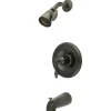 Kingston Brass KB1635AL Tub and Shower Faucet in Oil Rubbed Bronze