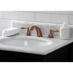 Kingston Brass KB976AL Victorian Widespread Bathroom Faucet, Antique Copper