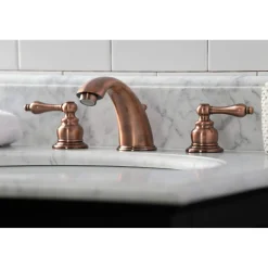 Kingston Brass KB976AL Victorian Widespread Bathroom Faucet, Antique Copper