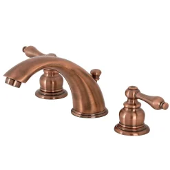 Kingston Brass KB976AL Victorian Widespread Bathroom Faucet, Antique Copper