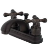 Kingston Brass KB2605AX 4-Inch Centerset Bathroom Faucet in Oil Rubbed Bronze