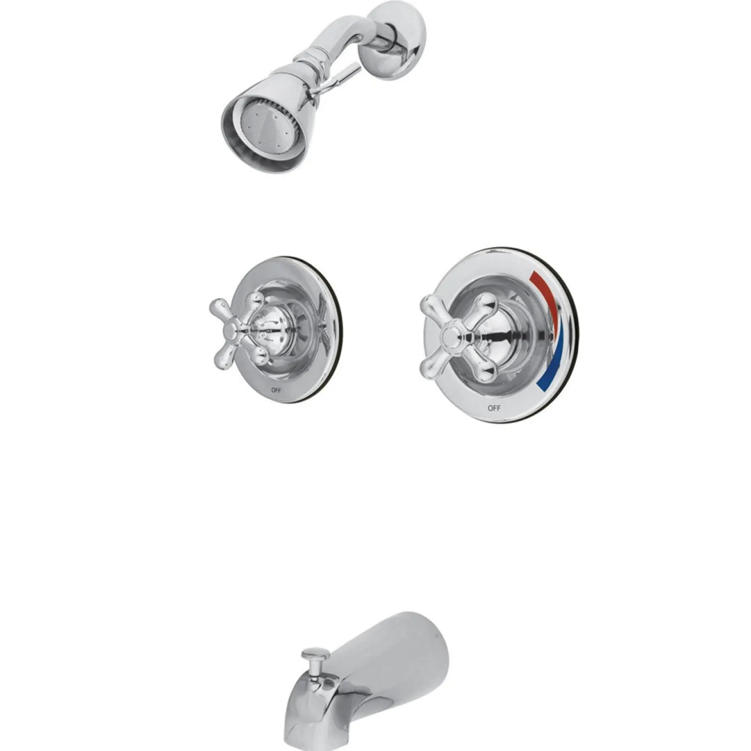 Kingston Brass KB661AX Vintage Two Handle Tub and Shower Faucet