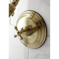 Kingston Brass KB2637BXTSO Metropolitan Shower Trim Only without Valve in Brushed Brass