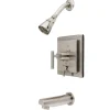 Kingston Brass KB86580CML Manhattan Tub and Shower Faucet