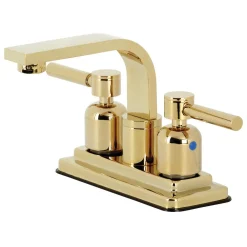 Kingston Brass KB8462DL Concord 4-Inch Centerset Bathroom Faucet, Polished Brass