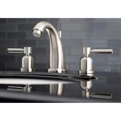 Kingston Brass KB8988DL 8-Inch Widespread Bathroom Faucet in Brushed Nickel