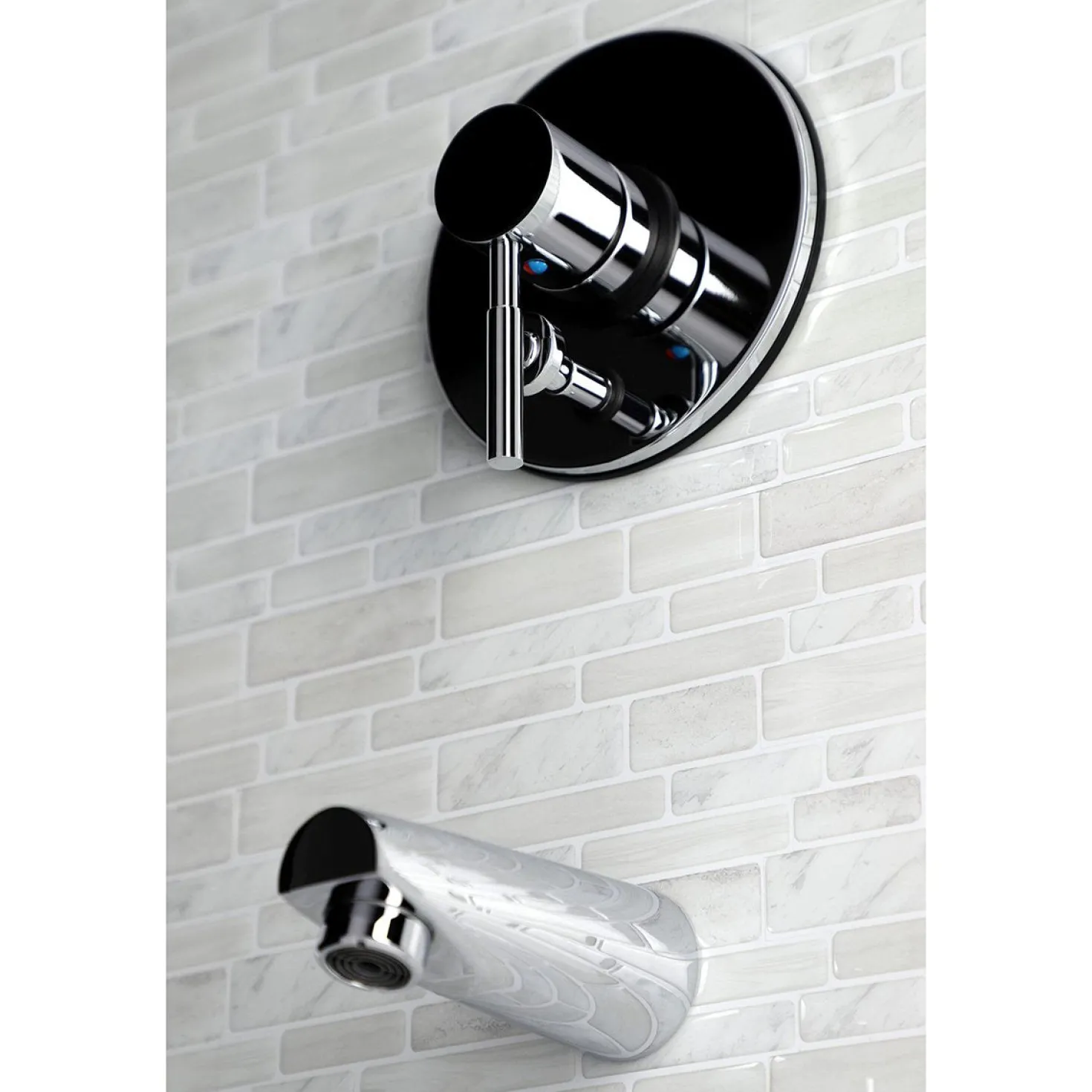 Kingston Brass KB86910DLTO Tub Only in Polished Chrome