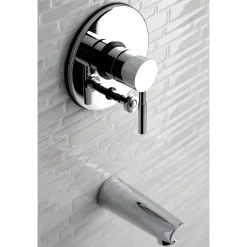 Kingston Brass KB86910DLTO Tub Only in Polished Chrome
