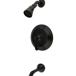 Kingston Brass KB36350FL Restoration Tub and Shower Faucet in Oil Rubbed Bronze