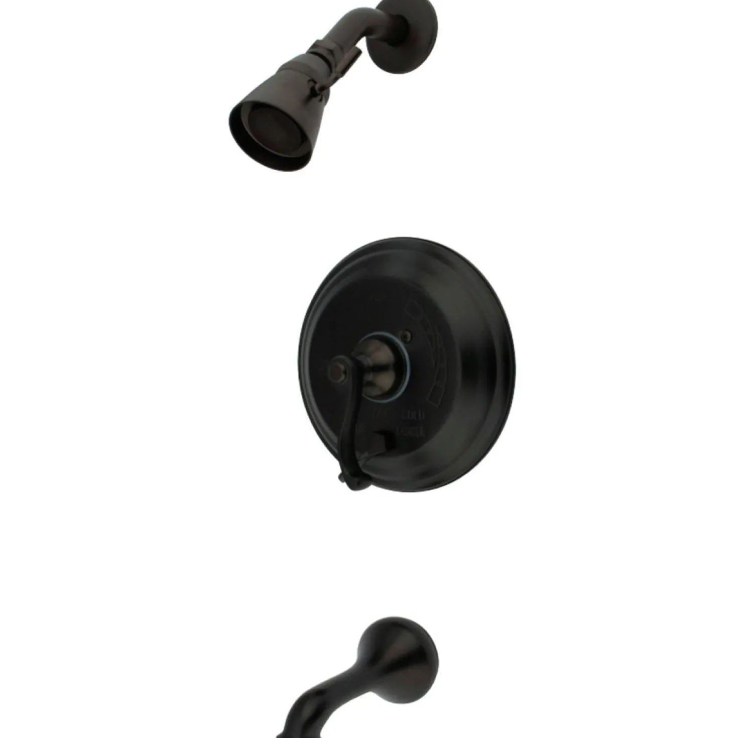 Kingston Brass KB36350FL Restoration Tub and Shower Faucet in Oil Rubbed Bronze