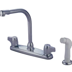 Kingston Brass KB742 8-Inch Centerset Kitchen Faucet in Polished Chrome