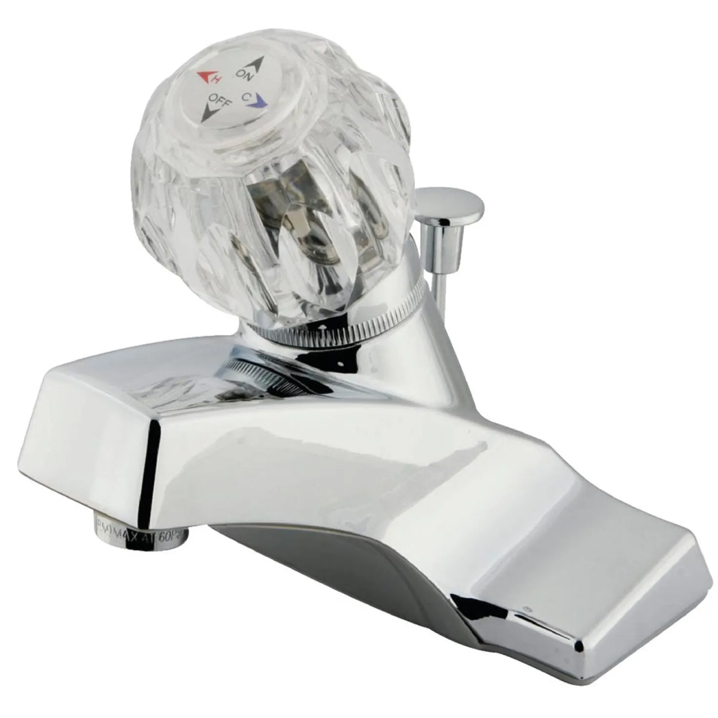 Kingston Brass KB0521 4-Inch Centerset Bathroom Faucet in Polished Chrome