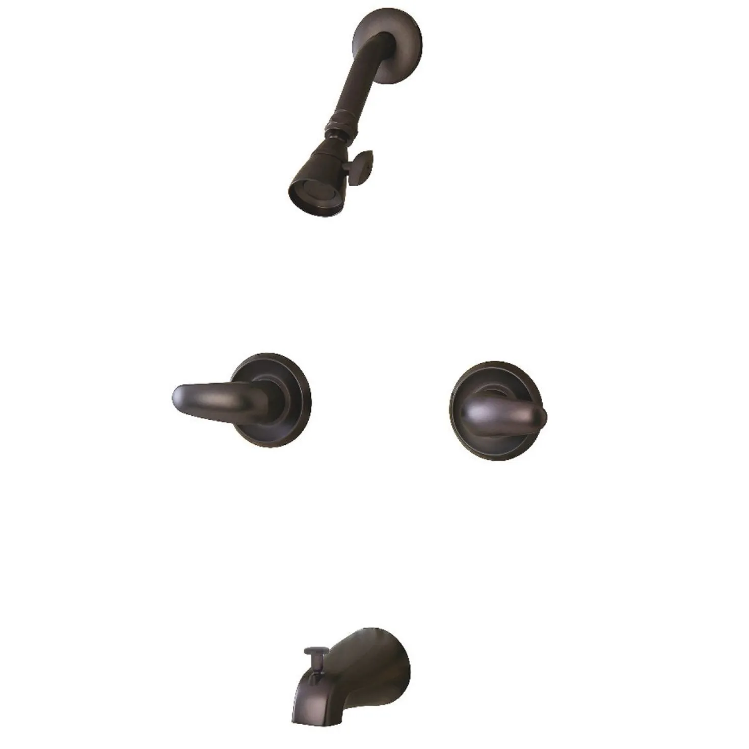 Kingston Brass KB245LL Tub and Shower Faucet in Oil Rubbed Bronze