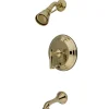 Kingston Brass KB36320ML Restoration Tub and Shower Faucet in Polished Brass