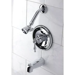 Kingston Brass KB1631NL Tub and Shower Faucet in Polished Chrome