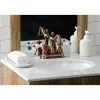 Kingston Brass KB160PLAC Heritage 4 in. Centerset Bathroom Faucet, Antique Copper