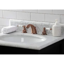 Kingston Brass KB966PL Magellan Widespread Bathroom Faucet, Antique Copper