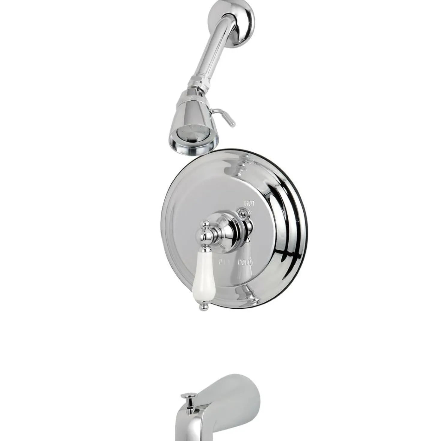 Kingston Brass KB3631PL Restoration Single Handle Tub and Shower Faucet