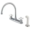 Kingston Brass KB721PX 8-Inch Centerset Kitchen Faucet in Polished Chrome