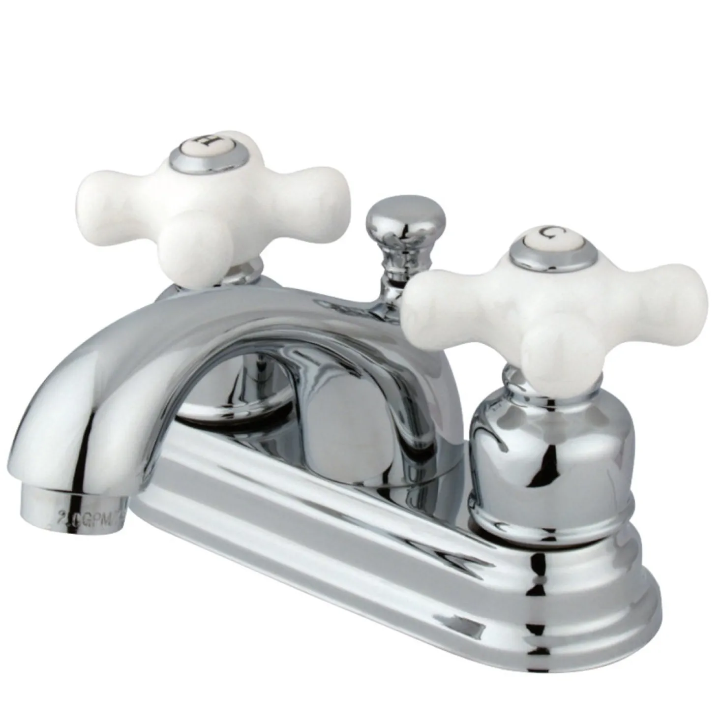 Kingston Brass KB2601PX 4-Inch Centerset Bathroom Faucet in Polished Chrome