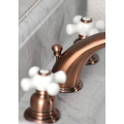 Kingston Brass KB966PX Magellan Widespread Bathroom Faucet, Antique Copper