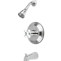 Kingston Brass KB3631PX Restoration Single Handle Tub and Shower Faucet