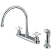 Kingston Brass KB721PXSP 8-Inch Centerset Kitchen Faucet in Polished Chrome