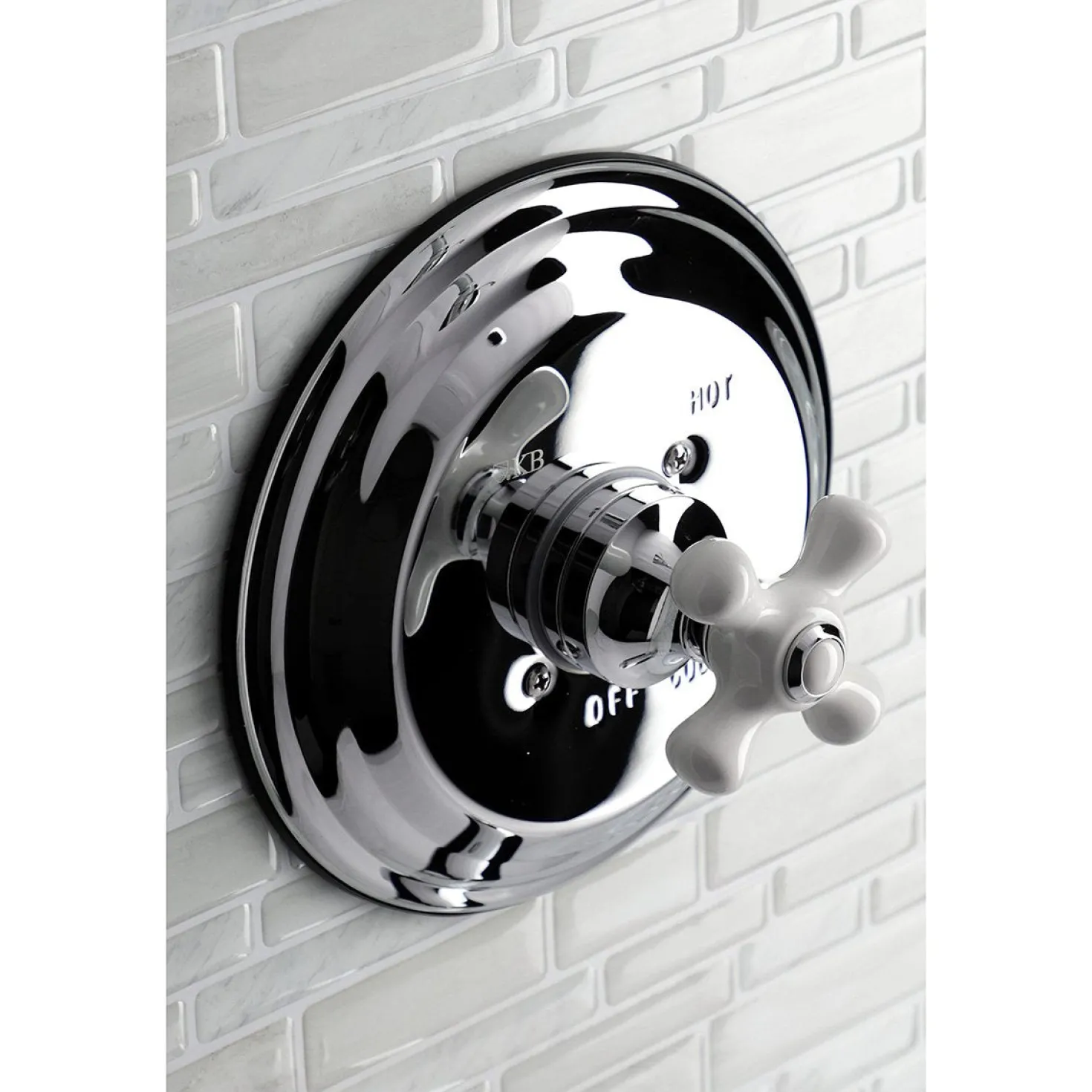 Kingston Brass KB3631PXT Tub and Shower Trim Only in Polished Chrome