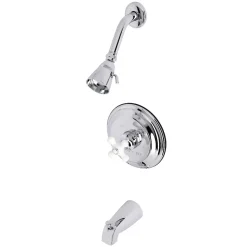Kingston Brass KB3631PXT Tub and Shower Trim Only in Polished Chrome