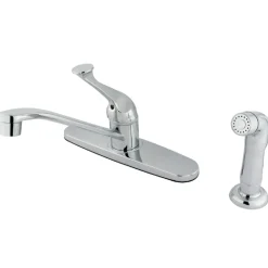 Kingston Brass KB572SP 8-Inch Centerset Kitchen Faucet in Polished Chrome