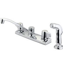 Kingston Brass KB120SP 8-Inch Centerset Kitchen Faucet in Polished Chrome
