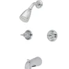 Kingston Brass KB140 Tub and Shower Faucet in Polished Chrome