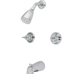 Kingston Brass KB140 Tub and Shower Faucet in Polished Chrome
