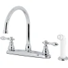 Kingston Brass KB72XACL-P American Classic Centerset Kitchen Faucet with Side Sprayer