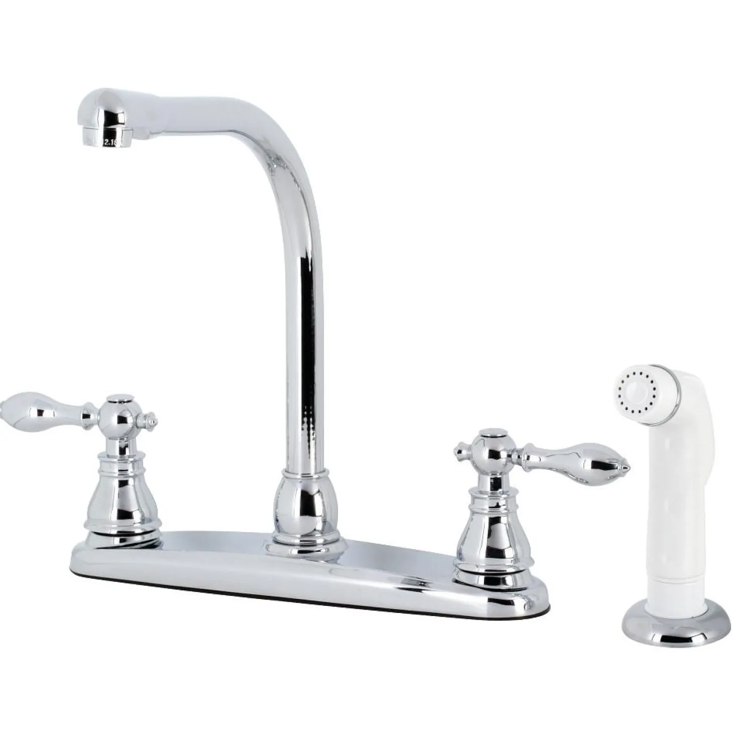 Kingston Brass KB71XACL-P American Classic Centerset Kitchen Faucet with Side Sprayer