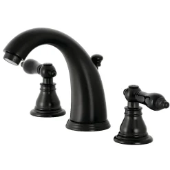 Kingston Brass KB98XAKL-P Duchess Widespread Bathroom Faucet with Plastic Pop-Up