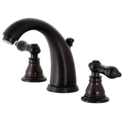 Kingston Brass KB98XAKL-P Duchess Widespread Bathroom Faucet with Plastic Pop-Up