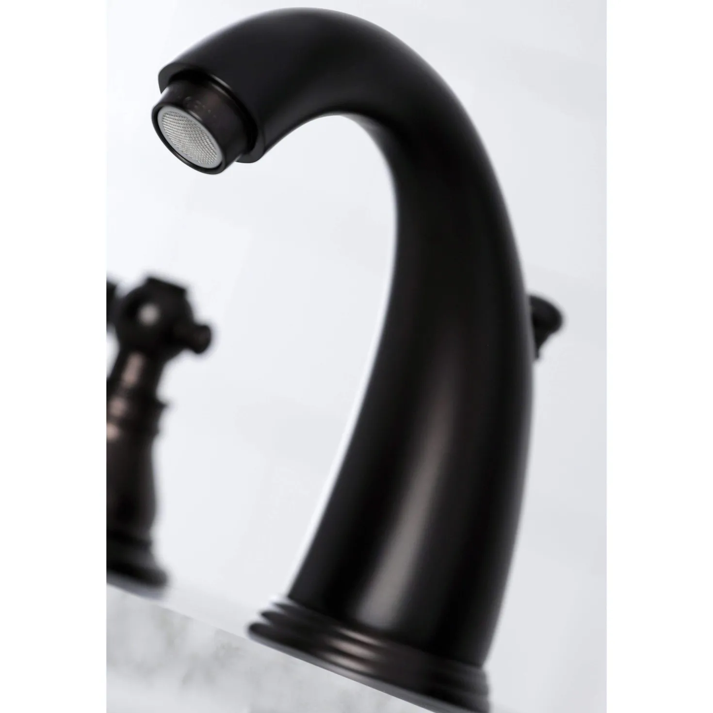 Kingston Brass KB98XAKL-P Duchess Widespread Bathroom Faucet with Plastic Pop-Up