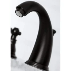 Kingston Brass KB98XAKL-P Duchess Widespread Bathroom Faucet with Plastic Pop-Up