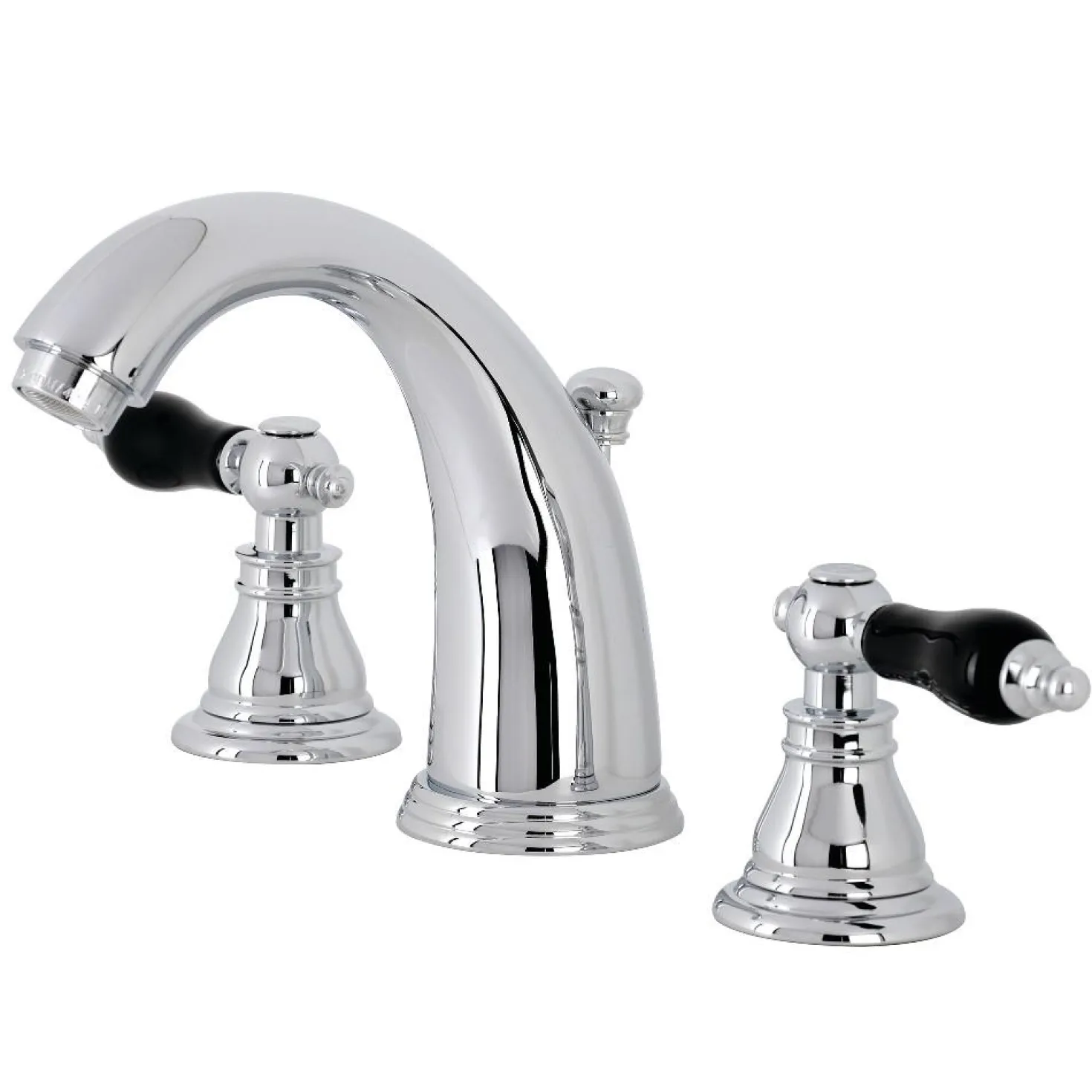 Kingston Brass KB98XAKL-P Duchess Widespread Bathroom Faucet with Plastic Pop-Up