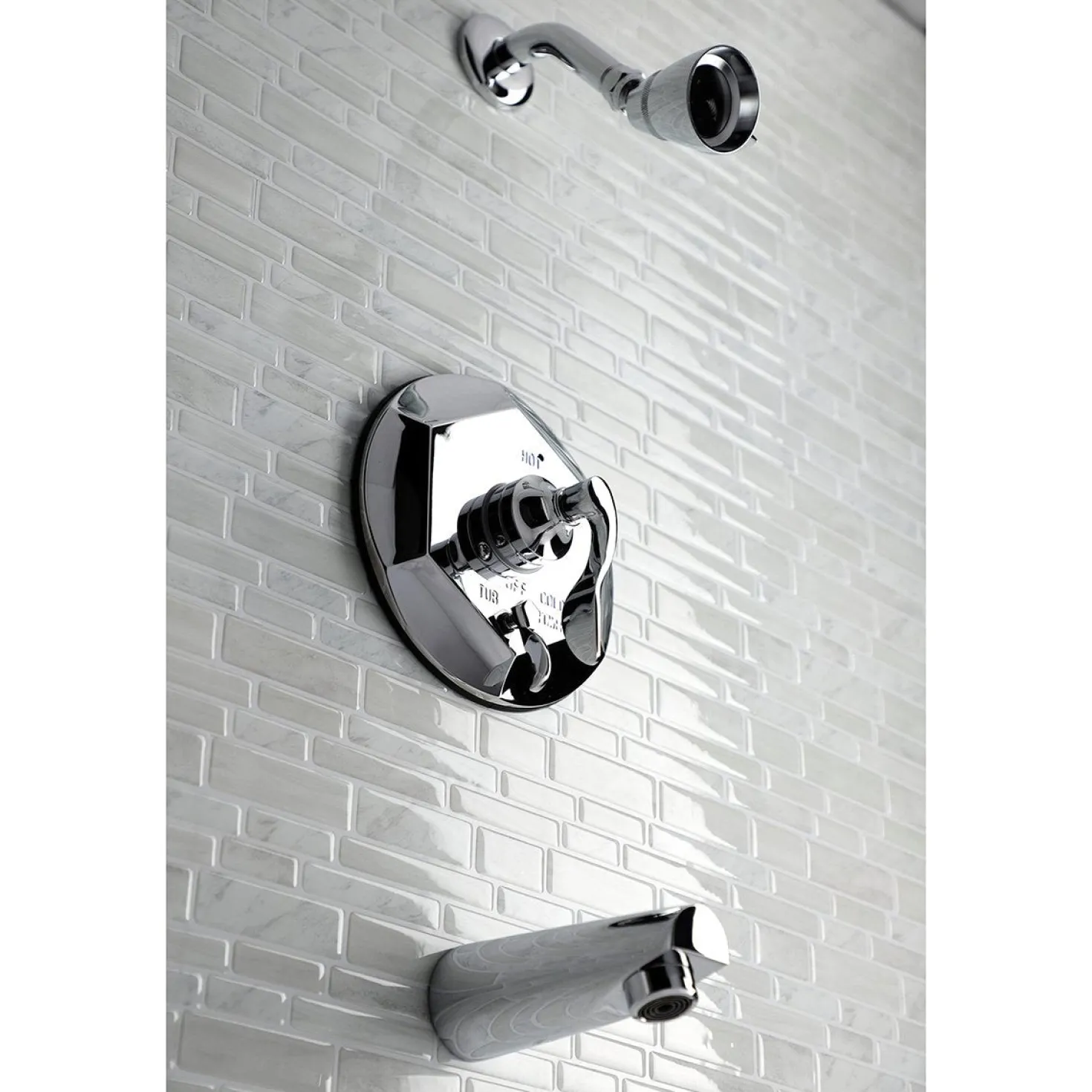 Kingston Brass KB463X0DFL-P Tub and Shower Faucet